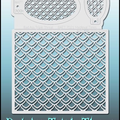 Bad Ass Triple Threat Stencil 7021